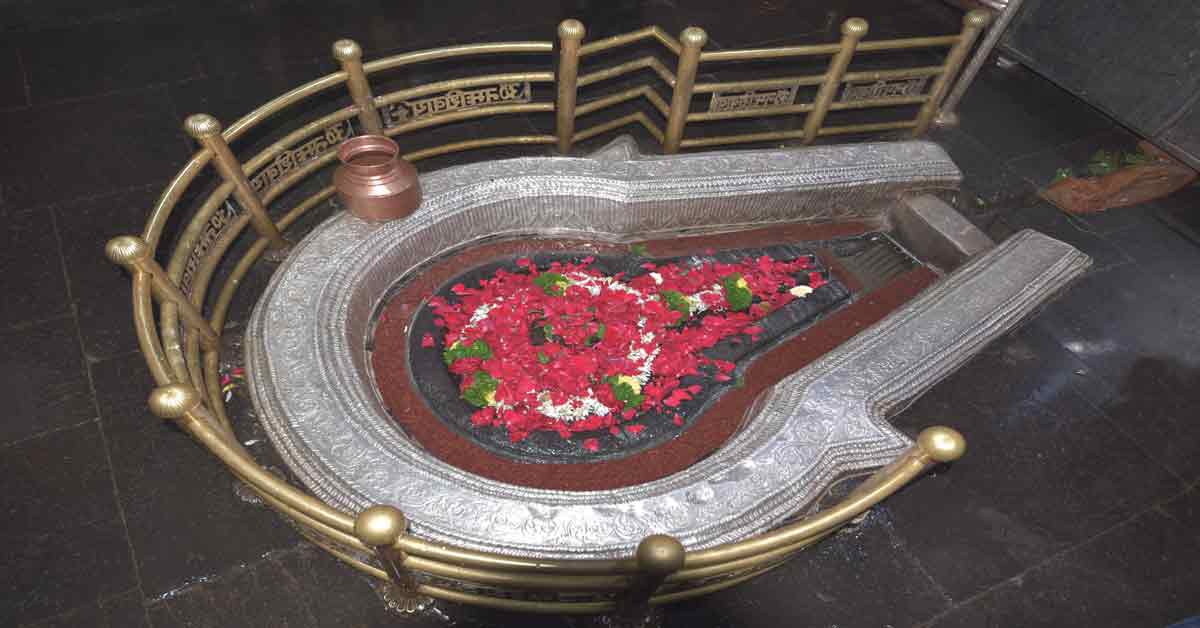 The image of Bhimashankar Jyotirlinga located at Khed taluka pune